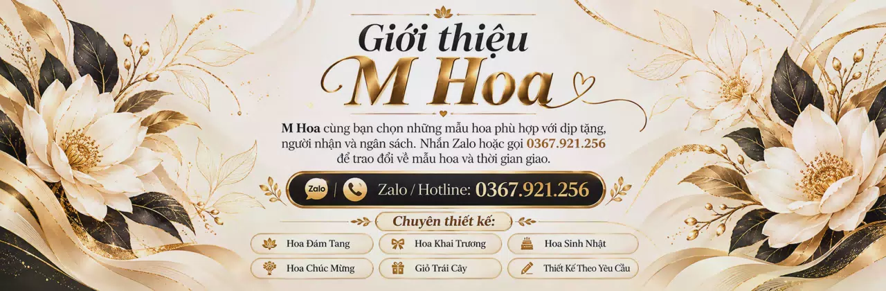 Ảnh bìa Shop hoa tươi Xã Bình Chương Quảng Ngãi - Tư vấn mẫu hoa hợp ngân sách